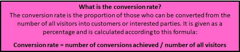 What is the conversion rate and how to calculate it