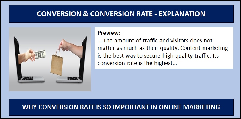 Why conversion and conversion rate is so important in online marketing